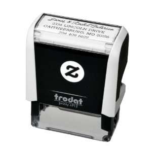 Personalized Mr and Mrs Return Address Wedding Self-inking Stamp