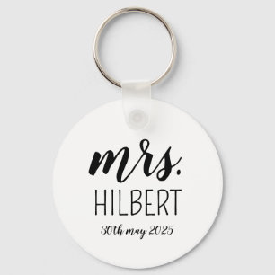 Personalized Mr and Mrs weeding party– Custom Wedd Keychain