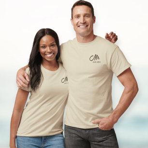 Personalized Mr. Embroidered T-Shirt  