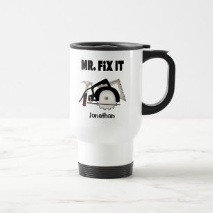 Personalized Mr Fix It Travel Mug