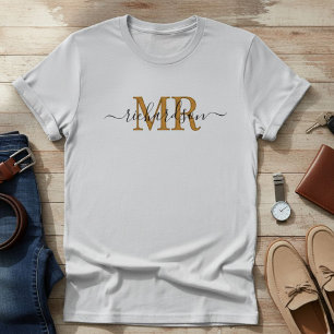 Personalized Mr & Mrs Family Name Unisex T-Shirt 