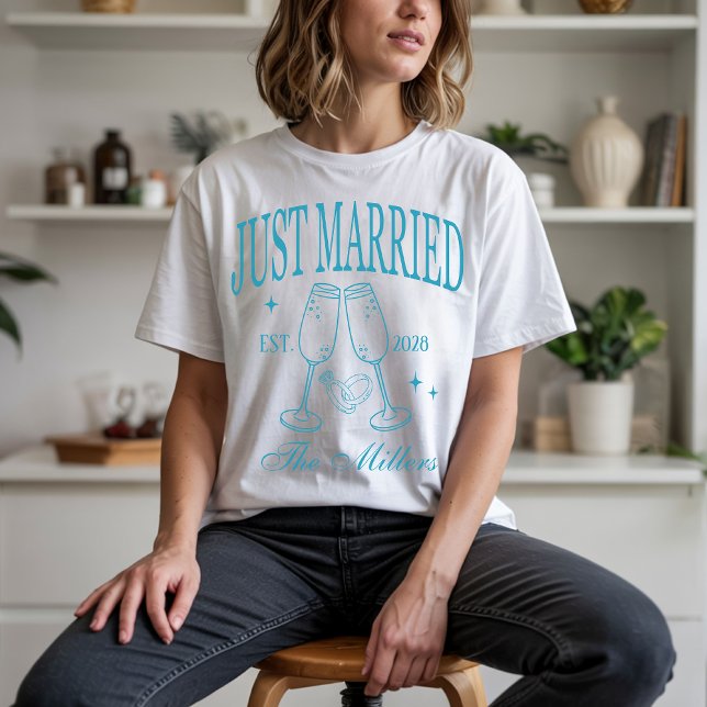 Personalized Mr. & Mrs Shirts, Newlyweds Shirt (matching honeymoon tees, custom wedding date shirts, personalized couple shirts, bride & groom shirt)