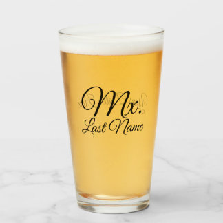 Personalized Mr/Ms/Mrs/Mx/Dr Pint Glass