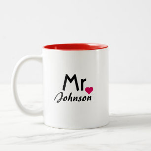 Personalized Mr mug - half of set