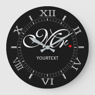 Personalized Mr. on a Large Clock