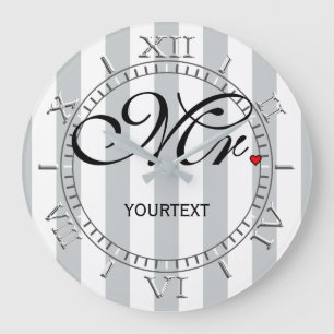 Personalized Mr. on a Large Clock