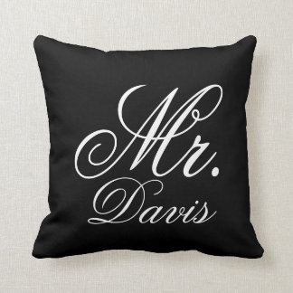 Personalized Mr. Throw Pillow