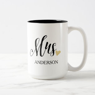 Personalized Mrs.   Bride-to-Be-2 Two-Tone Coffee Mug
