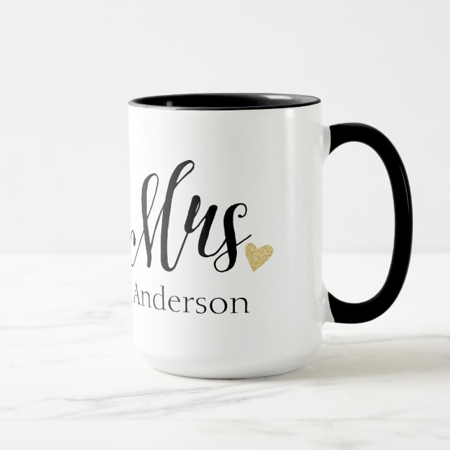 Personalized Mrs. | Bride-to-Be Mug (Right)