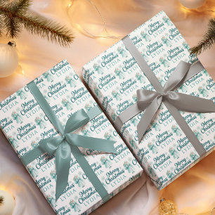 Personalized Mrs. Claus Wrapping Paper Sheets