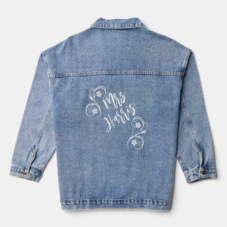 Personalized Mrs.  Denim Jacket