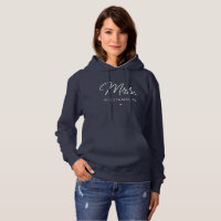 Personalized Mrs. Modern Elegant Script Newlywed