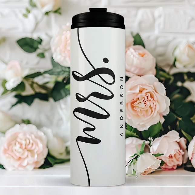 Personalized Mrs. Thermal Tumbler (Creator Uploaded)
