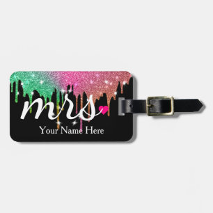 Personalized Mrs. Wife Bride Newly Weds Luggage Ta Tag