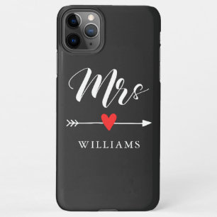 Personalized Mrs. with Heart and Arrow iPhone 11Pro Max Case