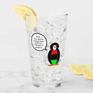 Personalized Ms Penguin African Diaspora Talking Glass
