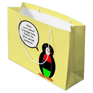 Personalized Ms Penguin African Diaspora Talking Large Gift Bag