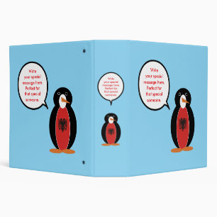Personalized Ms. Penguin Albania Binder