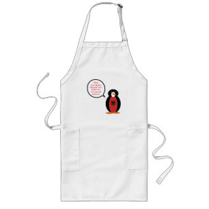 Personalized Ms. Penguin Albania Long Apron