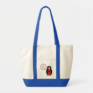 Personalized Ms. Penguin Albania Tote Bag