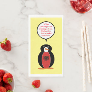 Personalized Ms. Penguin Armenia Napkin