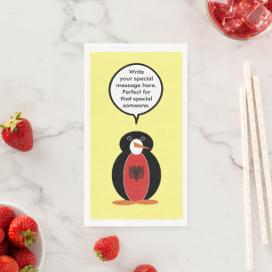 Personalized Ms. Penguin Armenia Napkin