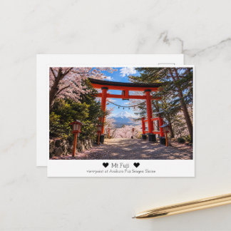 Personalized, Mt. Fuji Viewpoint at Arakura Fuji S Postcard
