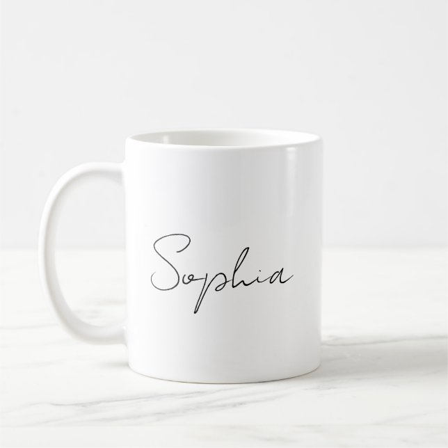 Personalized Mug Ceramic mug, Custom Mug with Text (Left)