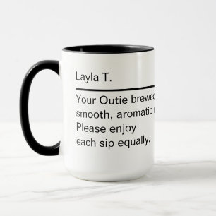 Personalized mug Custom name definition