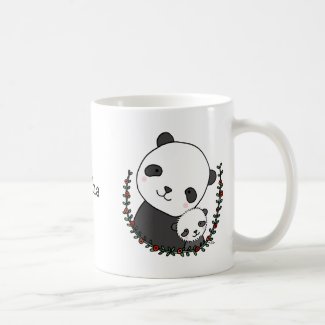 Personalized Mug Cute Panda Mom Baby Custom Mug