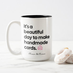 Personalized Mug for Crafty Handmade Card Maker