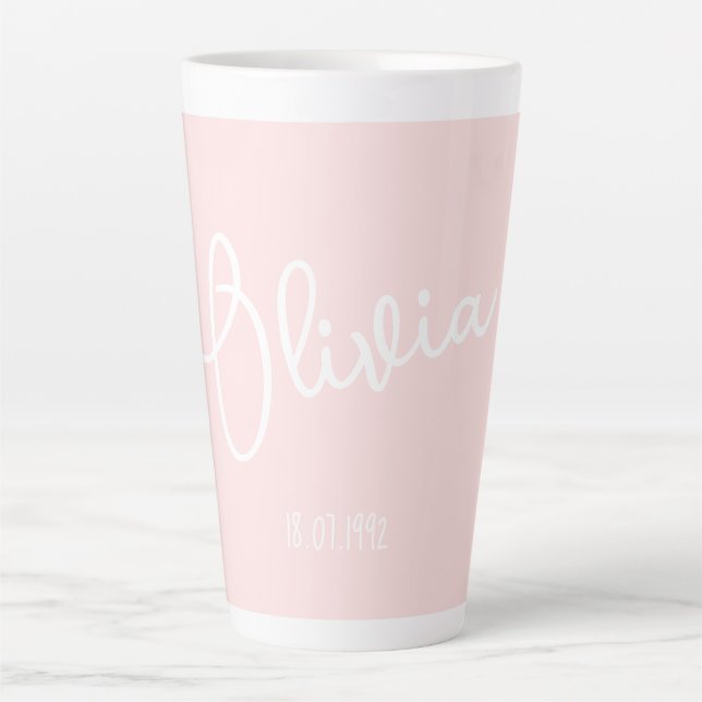 Personalized Mug Name Blush Pink  (Front)