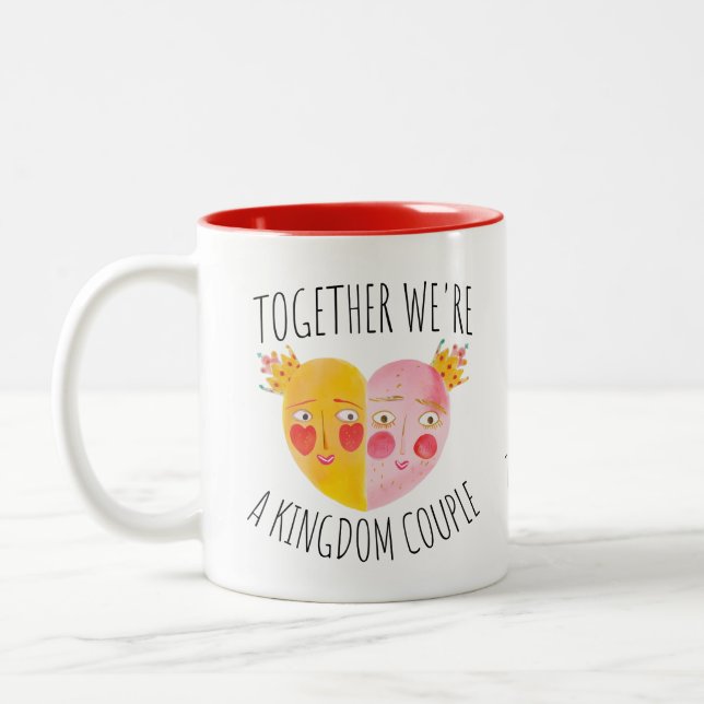 Personalized Mug - Together We Are a Kingdom Coupl (Left)