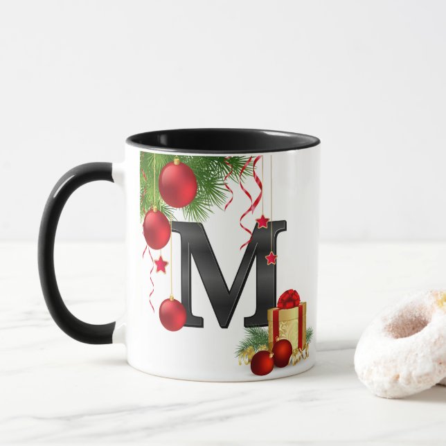 Personalized Mug with Letter (With Donut)