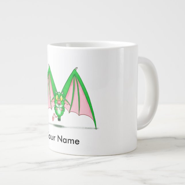 Personalized mug with "M" Monster Character (Front Right)