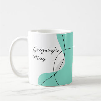 Personalized Mugs Wavy Abstract