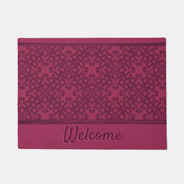 Personalized mulberry pattern doormat (Front)
