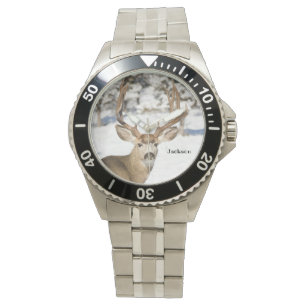 Personalized Mule Deer Buck Watch