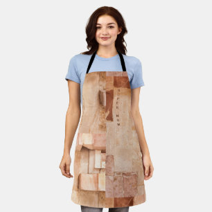 Personalized Multi-Brown Tones Architectural Apron