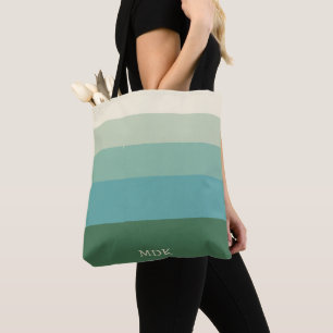 Personalized Multicolor 5 Stripes Tote Bag