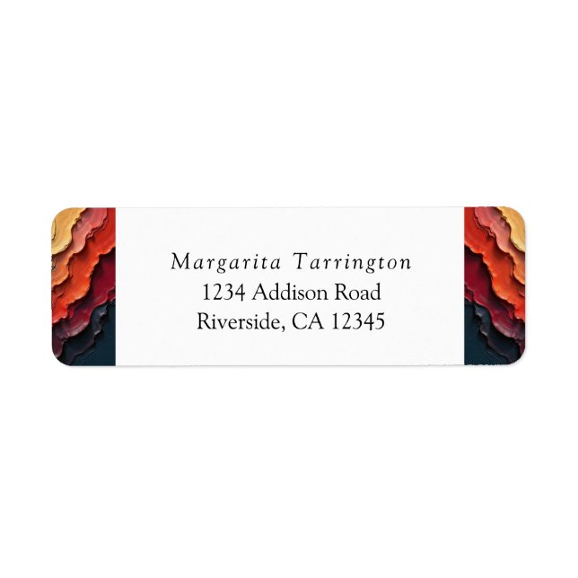 Personalized Multicolor Faux Paint Drippings (Front)