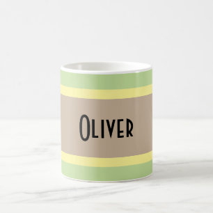 Personalized Multicolor Khaki Colours Coffee Mug
