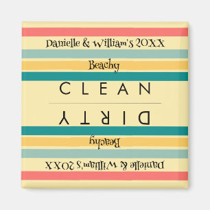 Personalized Multicolor Let's Get Beachy Magnet