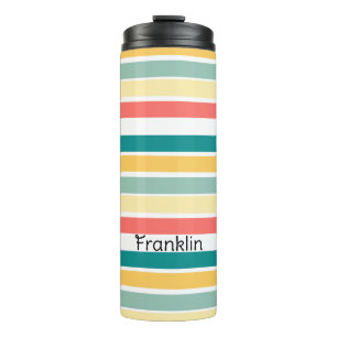 Personalized Multicolor Let's Get Beachy Thermal Tumbler
