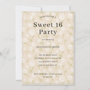 Personalized Multicolor Light Bubbles Sweet 16  Invitation