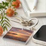 Personalized Multicolor Mountain Ocean View<br><div class="desc">Personalized Multicolor Mountain Ocean View Keychain</div>