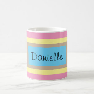 Personalized Multicolor Pastels Coffee Mug