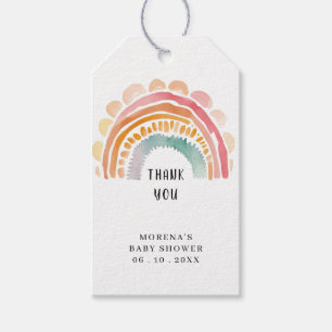 Personalized Multicolored Rainbow Design Gift Tags