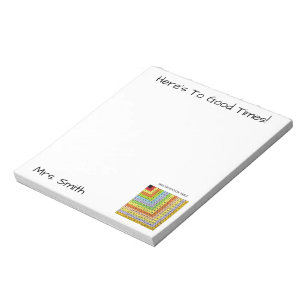 Personalized "Multiplication Chart" Notepad