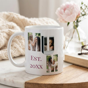 Personalized Mum Photo Collage Mother's Day Coffee Mug